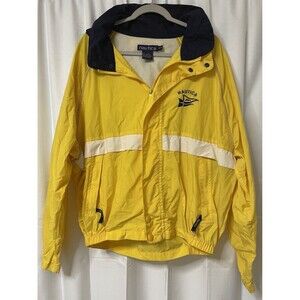 Nautica Vintage Men’s XL Offshore Sailing Jacket Yellow 90s Nylon Windbreaker